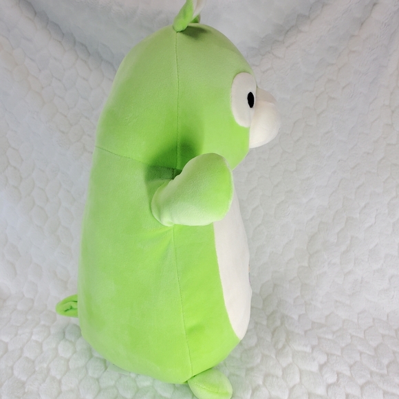 Jim Hugmee Squishmallow 14 Inch BNWT Spring Easter Bright Green Alpaca with Egg - Picture 5 of 7